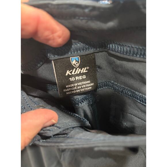 KÜHL Women’s Technical Pants 10R Dark Slate Blue Hiking Gorpcore Rollup - Picture 8 of 8